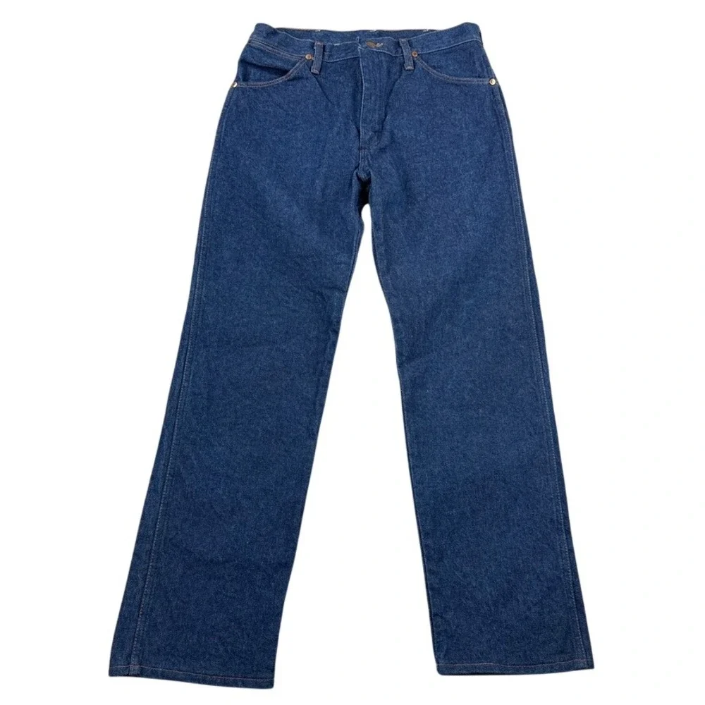Wrangler Jeans Mens 34X30 Blue Denim Cowboy Cut Original Fit USA Made Vintage
